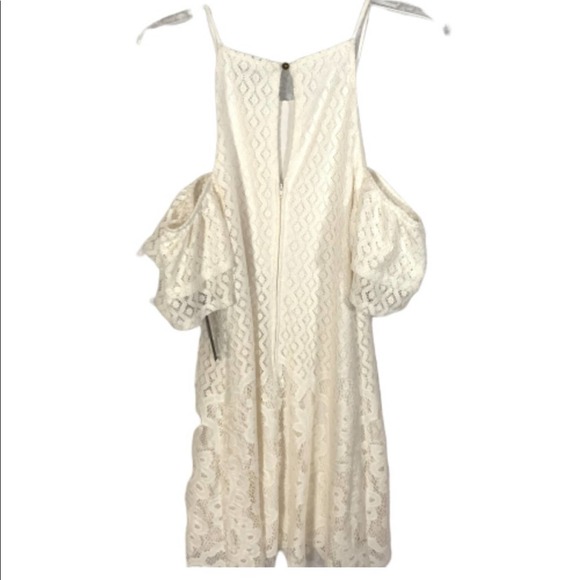 NWT SPEECHLESS Off White Cold Shoulder Lace Dress - Picture 3 of 8